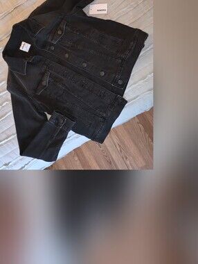 Sonoma Black Denim Trucker Jacket